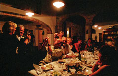 Nightime = Relaxing with colleagues and friends